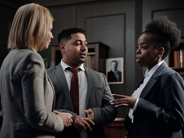 Lawyers in meeting